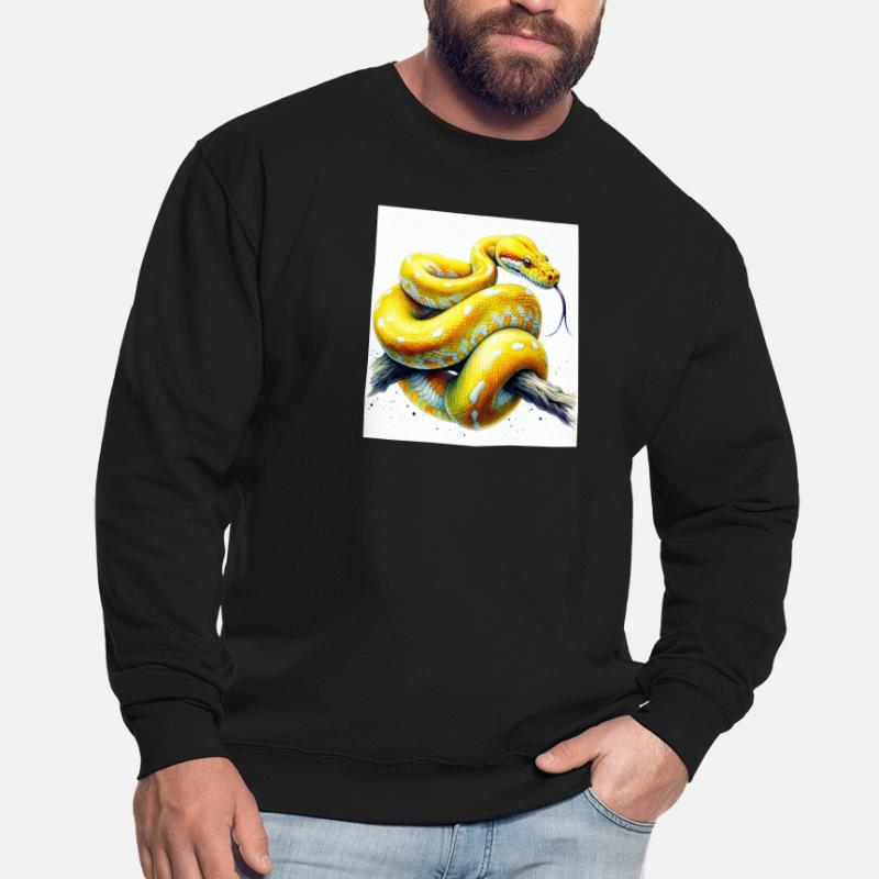 Yellow python Unisex Sweatshirt