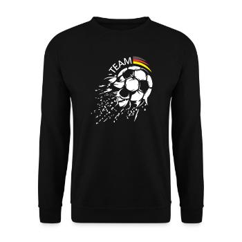 Team Germany Football Ball Explosion Logo icon - Unisex Sweatshirt - black - Front - Alina (178cm) & Michal (187cm)