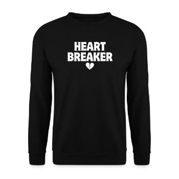 Handsome Kid, Casanova, Heart Breaker - Unisex Sweatshirt - black - Front - Alina (178cm) & Michal (187cm)