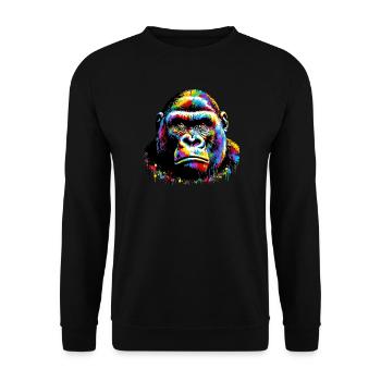 Gorille - Sweat-shirt Unisexe - noir - Devant - Alina (178cm) & Michal (187cm)