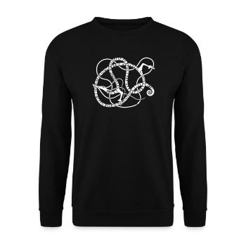 Regin Alla - Unisex Pullover - Schwarz - Vorne - Alina (178cm) & Michal (187cm)
