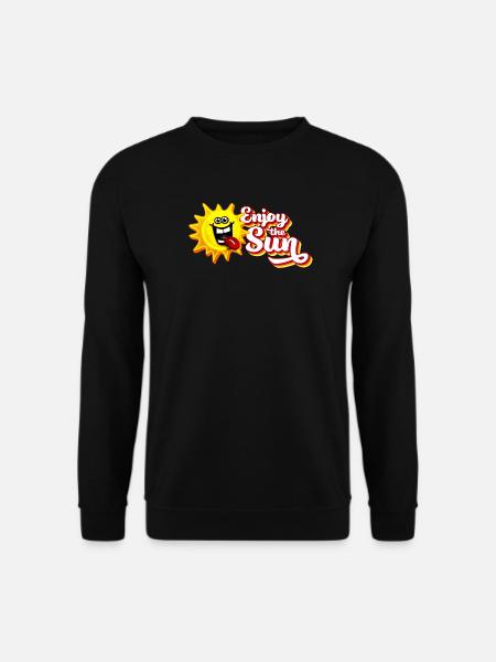 Enjoy the sun / Summer feeling / Retro-Look - Unisex Sweatshirt - black