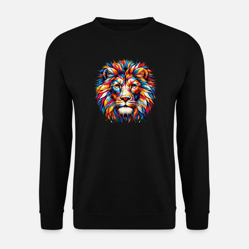 Lion - Unisex Sweatshirt - black