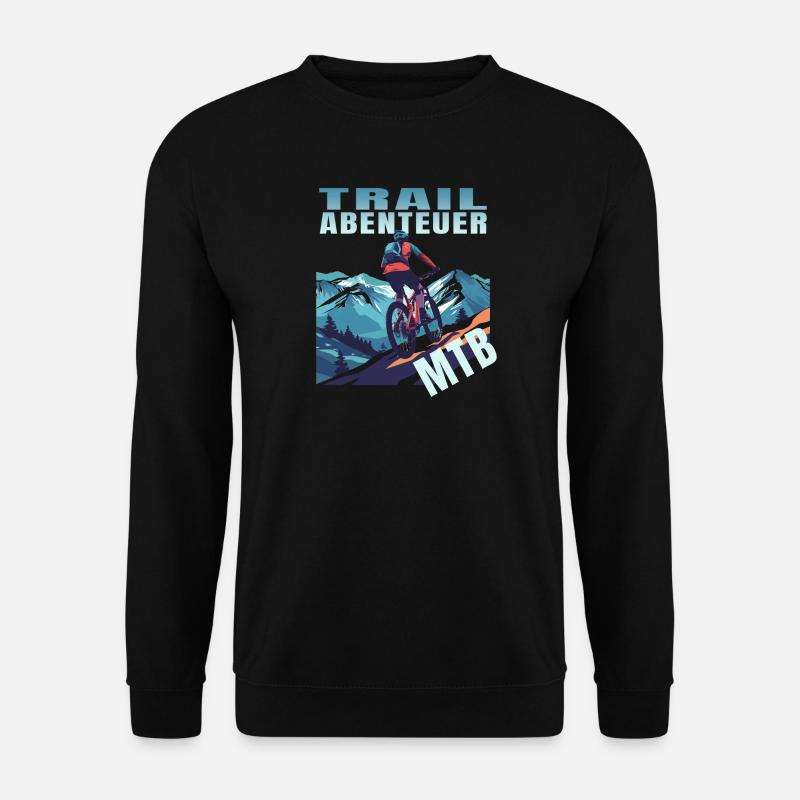 Trail Abenteuer - Unisex Pullover - Schwarz