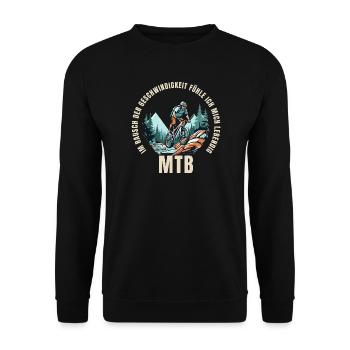 Im Rausch der Geschwindigkeit - Unisex Pullover - Schwarz - Vorne - Alina (178cm) & Michal (187cm)