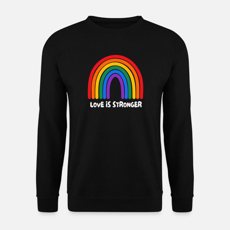 Love is stronger. LGBT - Unisex Sweatshirt - black