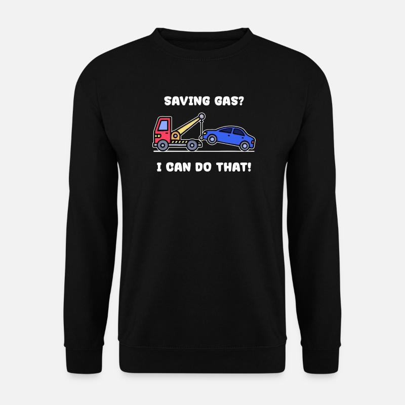 Auto Statement Tanken Energiespeicher Strom - Unisex Pullover - Schwarz