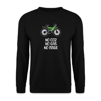 Energy Energy Storage Refueling Statement Bike - Unisex Sweatshirt - black - Front - Alina (178cm) & Michal (187cm)