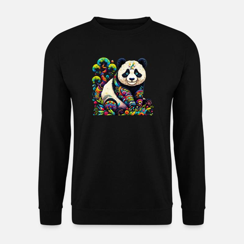 Panda - Unisex Sweatshirt - black