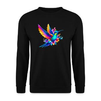 Colibri - Sweat-shirt Unisexe - noir - Devant - Alina (178cm) & Michal (187cm)