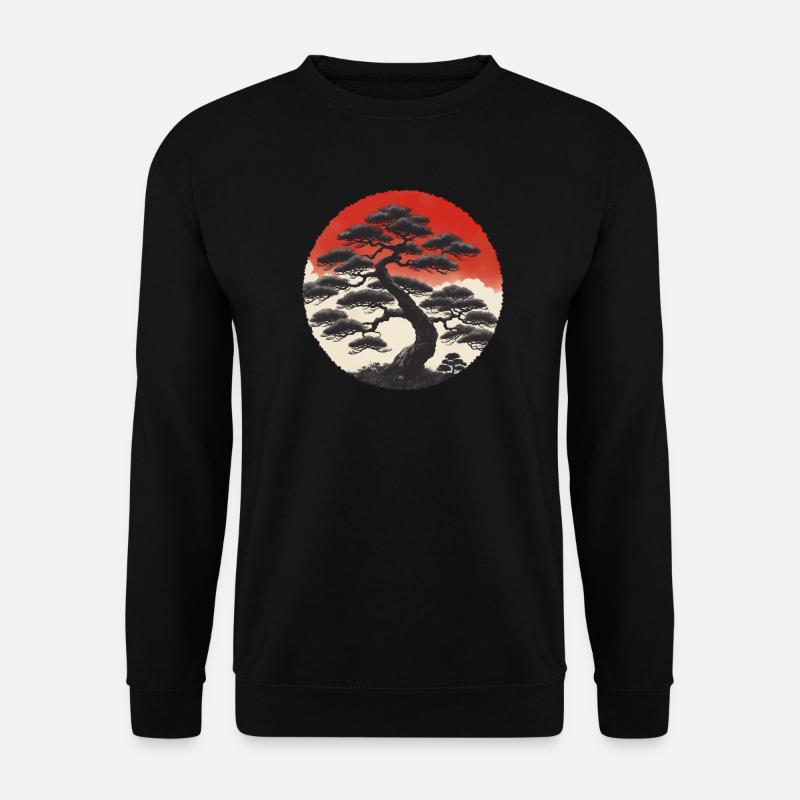 Asiatische Landschaft - Unisex Pullover - Schwarz