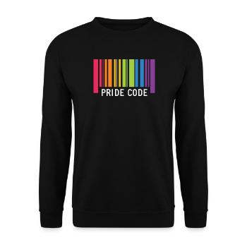 LGBT Pride Month - Pride Code - Unisex Sweatshirt - black - Front - Alina (178cm) & Michal (187cm)