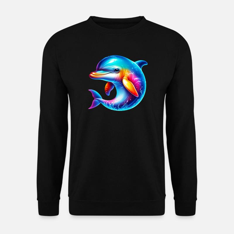 Delfin - Unisex Pullover - Schwarz