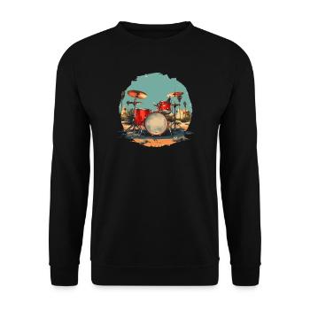 Vintage Trapset - Unisex Pullover - Schwarz - Vorne - Alina (178cm) & Michal (187cm)