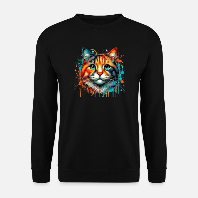 Katze - Unisex Pullover - Schwarz