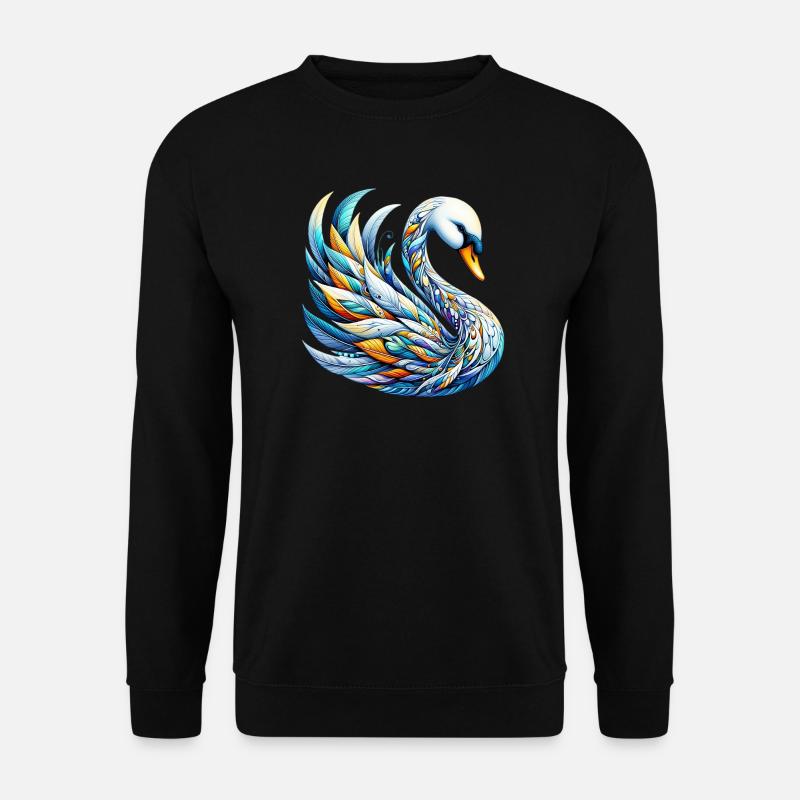 Swan - Unisex Sweatshirt - black