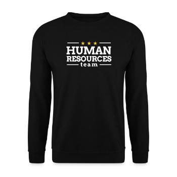 Équipe des ressources humaines - Sweat-shirt Unisexe - noir - Devant - Alina (178cm) & Michal (187cm)