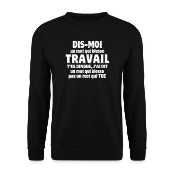 Korsika, Korsika-Humor, Insel der Schönheit - Unisex Pullover - Schwarz - Vorne - Alina (178cm) & Michal (187cm)