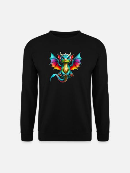 Drache - Unisex Pullover - Schwarz