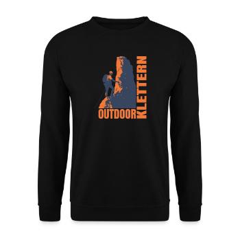 Outdoor Klettern - Unisex Pullover - Schwarz - Vorne - Alina (178cm) & Michal (187cm)