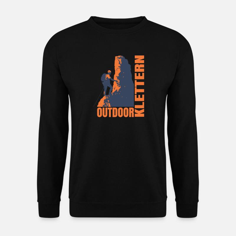 Outdoor Klettern - Unisex Pullover - Schwarz