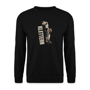 Klettern - Unisex Pullover - Schwarz - Vorne - Alina (178cm) & Michal (187cm)