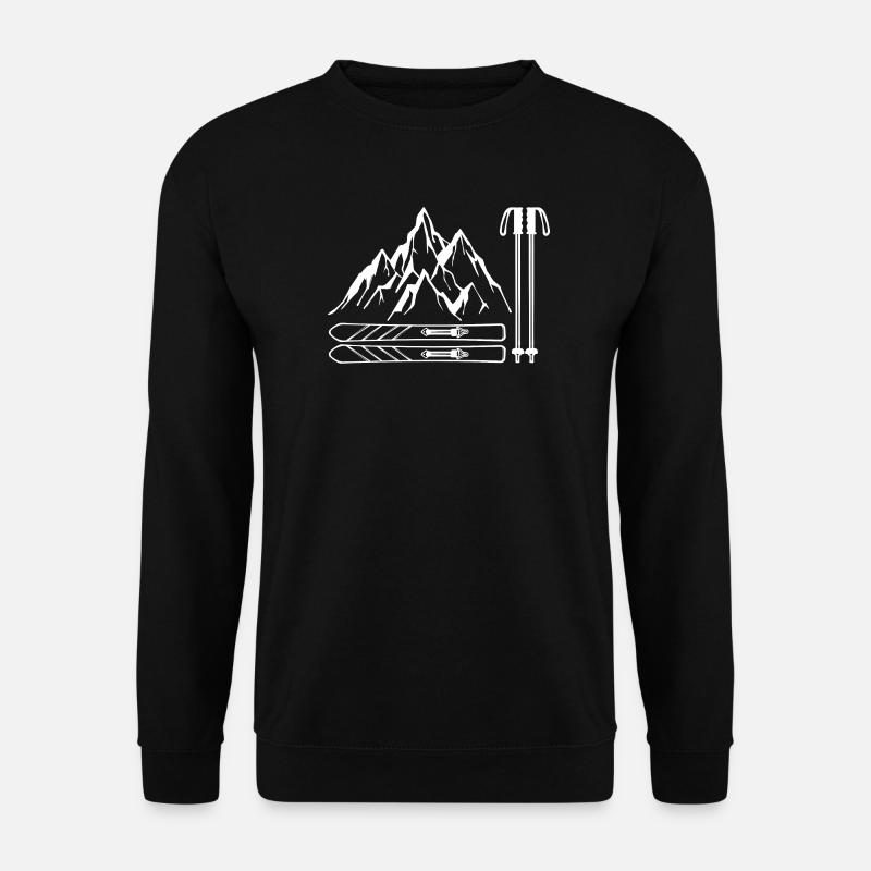 Berg Wintersport Snowboard Biathlon Wintersaison - Unisex Pullover - Schwarz
