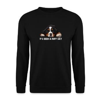 Berner Sennenhund - Unisex Pullover - Schwarz - Vorne - Alina (178cm) & Michal (187cm)