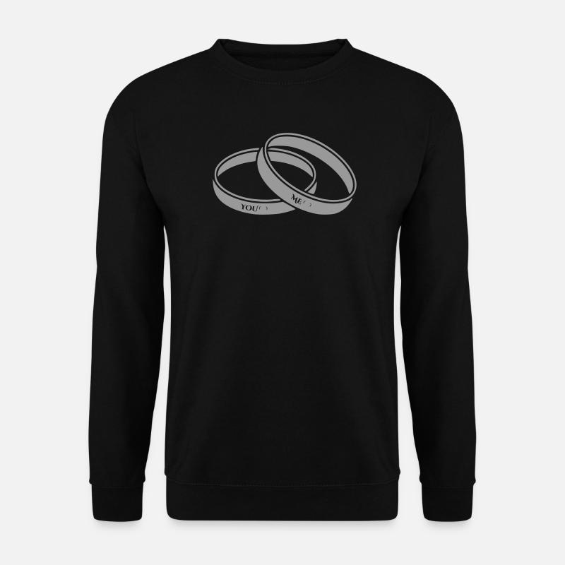 Wedding Rings Wedding Rings - Unisex Sweatshirt - black