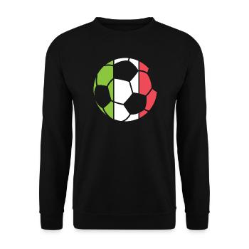 Icône du logo du vainqueur du tournoi du symbole de la boule de l’équipe d’Italie - Sweat-shirt Unisexe - noir - Devant - Alina (178cm) & Michal (187cm)