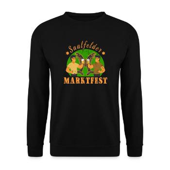 Festival du marché de Saalfeld - Sweat-shirt Unisexe - noir - Devant - Alina (178cm) & Michal (187cm)