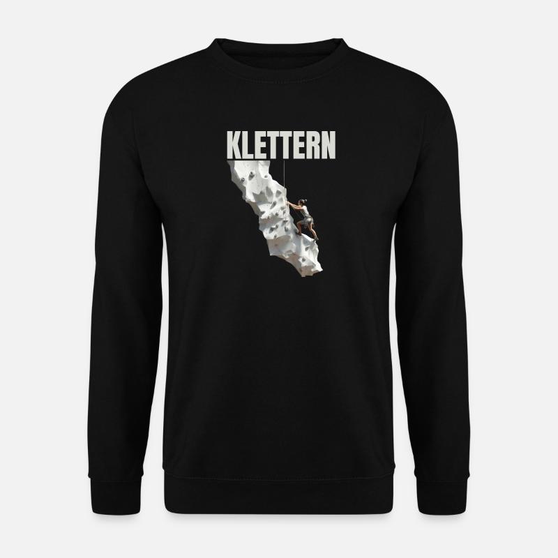 Klettern - Unisex Pullover - Schwarz