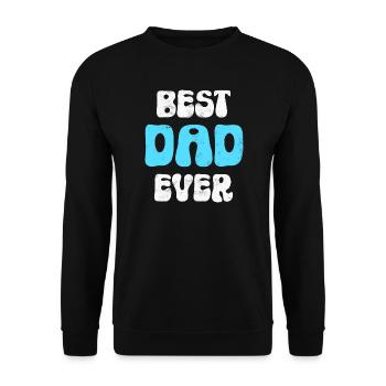Father Dad - Unisex Sweatshirt - black - Front - Alina (178cm) & Michal (187cm)