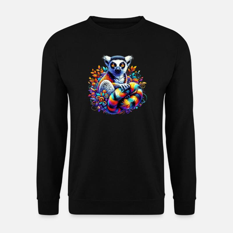 Lemur - Unisex Pullover - Schwarz