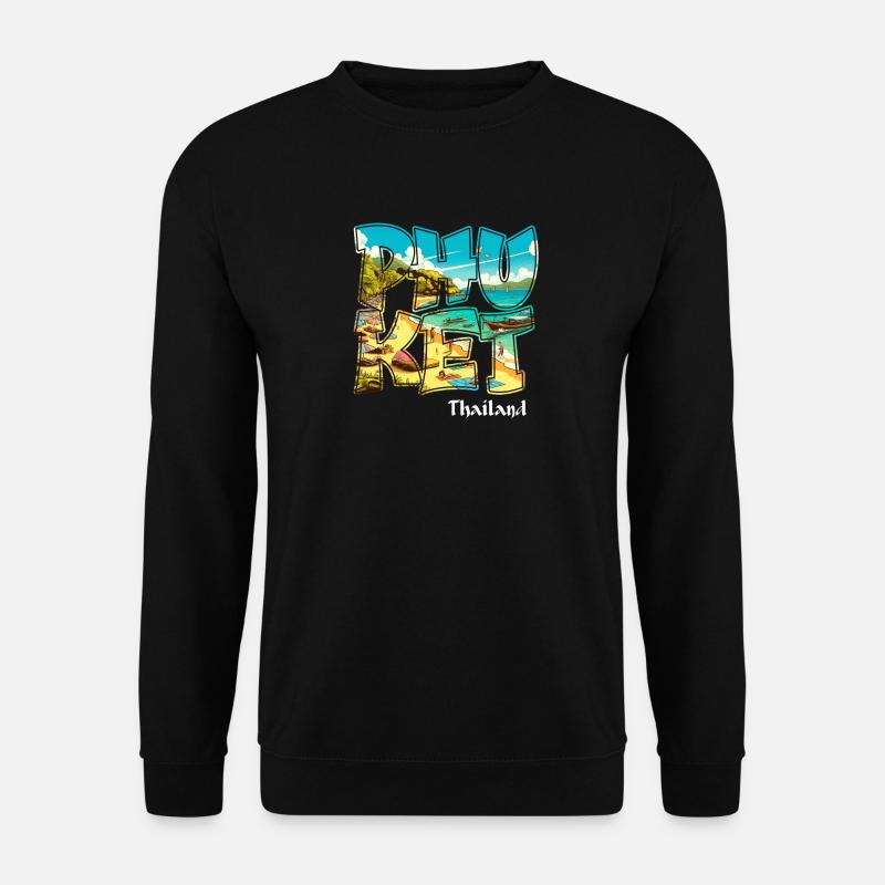 Phuket Thailand beach vacation design - Unisex Sweatshirt - black