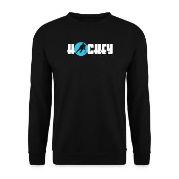 Wintersport Eishockey Schifahrer Schifahren Kalt - Unisex Pullover - Schwarz - Vorne - Alina (178cm) & Michal (187cm)