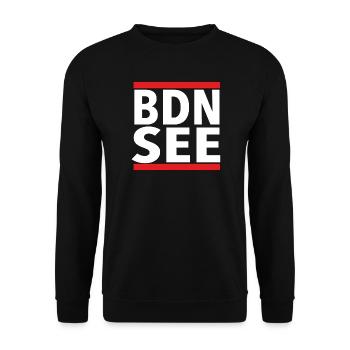 BDN SEE - Unisex Pullover - Schwarz - Vorne - Alina (178cm) & Michal (187cm)