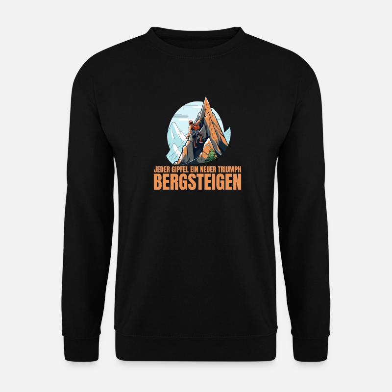 Jeder Gipfel - Unisex Pullover - Schwarz