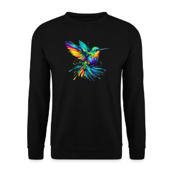 Colibri - Sweat-shirt Unisexe - noir - Devant - Alina (178cm) & Michal (187cm)