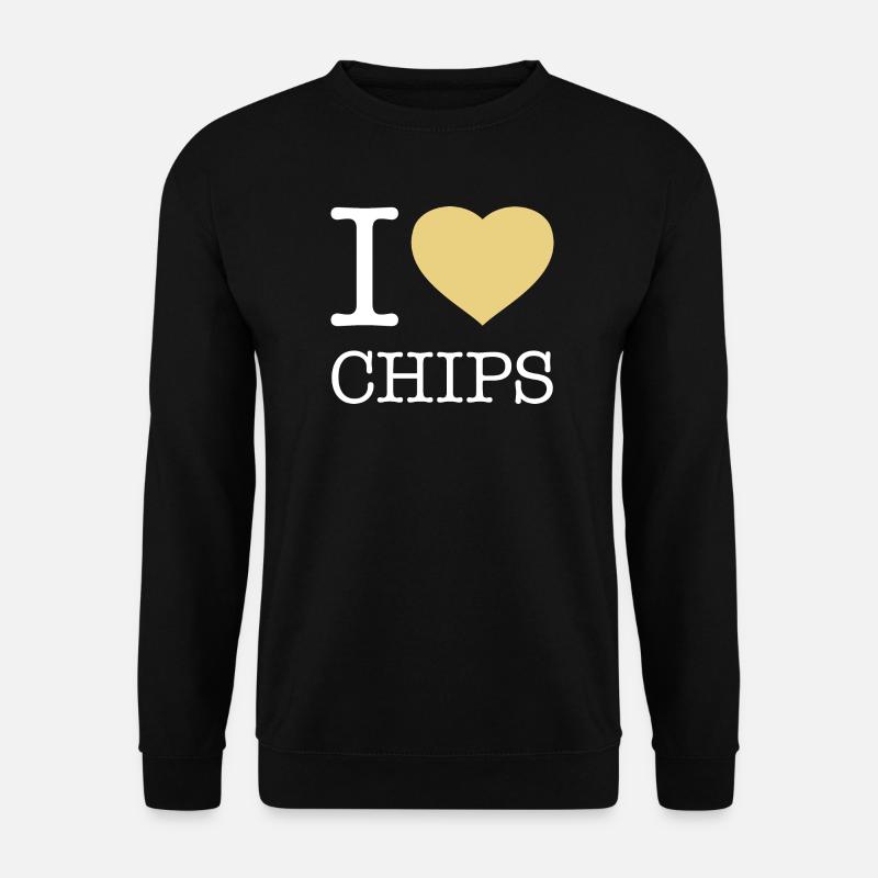 I LOVE CHIPS - Unisex Sweatshirt - black