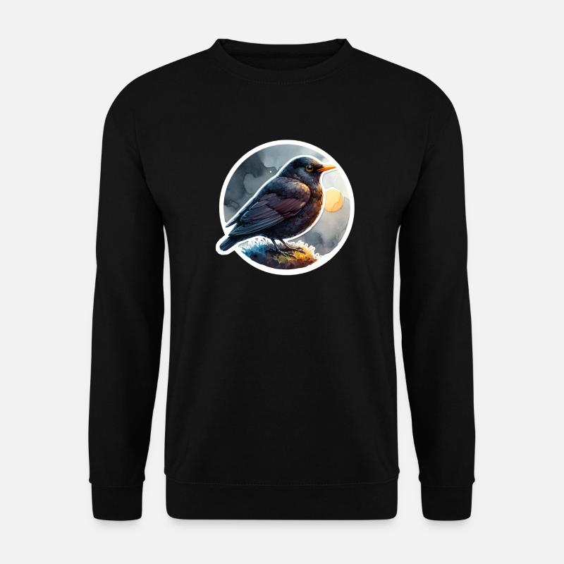 Amsel - Unisex Pullover - Schwarz