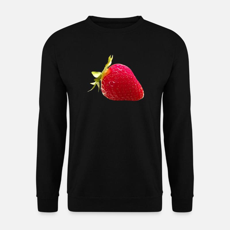ERDBEERE als FRUCHTKUNST - Unisex Pullover - Schwarz