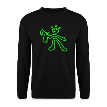 voice raver - Unisex Sweatshirt - black - Front - Alina (178cm) & Michal (187cm)