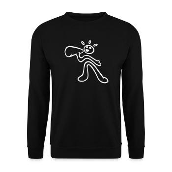 voice of control - Unisex Sweatshirt - black - Front - Alina (178cm) & Michal (187cm)