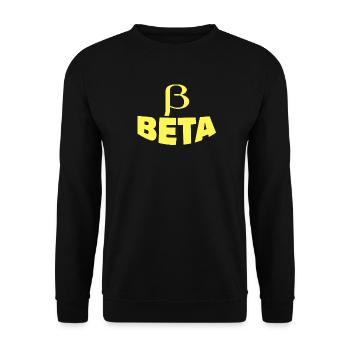 BÊTA - Sweat-shirt Unisexe - noir - Devant - Alina (178cm) & Michal (187cm)