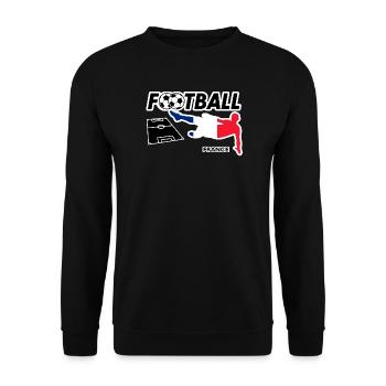 Football Fever France - Unisex Sweatshirt - black - Front - Alina (178cm) & Michal (187cm)