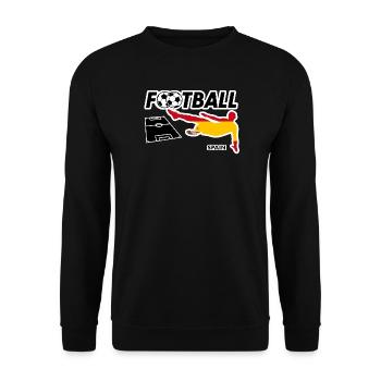 Football Fever Spain - Unisex Sweatshirt - black - Front - Alina (178cm) & Michal (187cm)