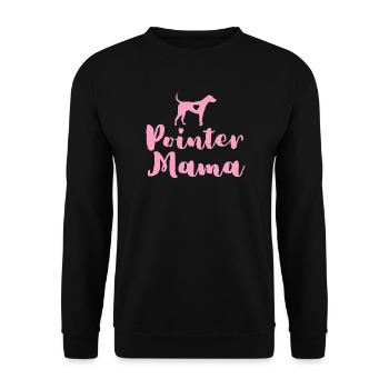 German Pointer Mom Pointer Mama - Unisex Sweatshirt - black - Front - Alina (178cm) & Michal (187cm)