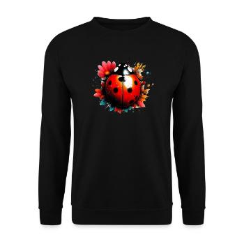 Coccinelle - Sweat-shirt Unisexe - noir - Devant - Alina (178cm) & Michal (187cm)