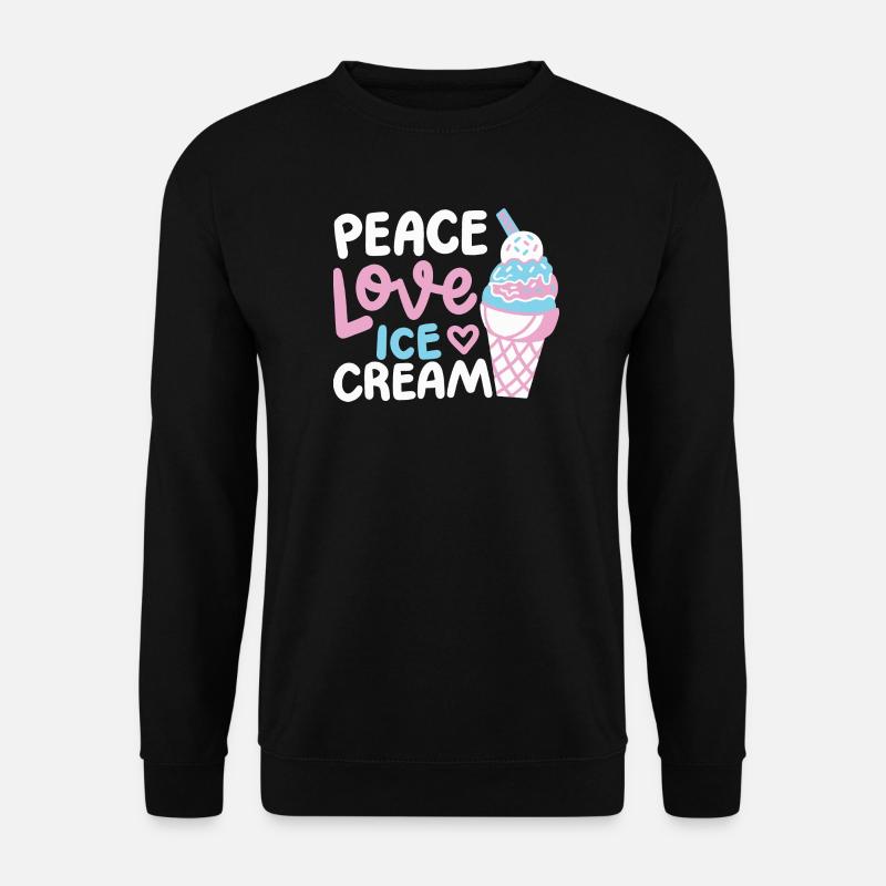 Eiscreme Eisliebhaber - Unisex Pullover - Schwarz